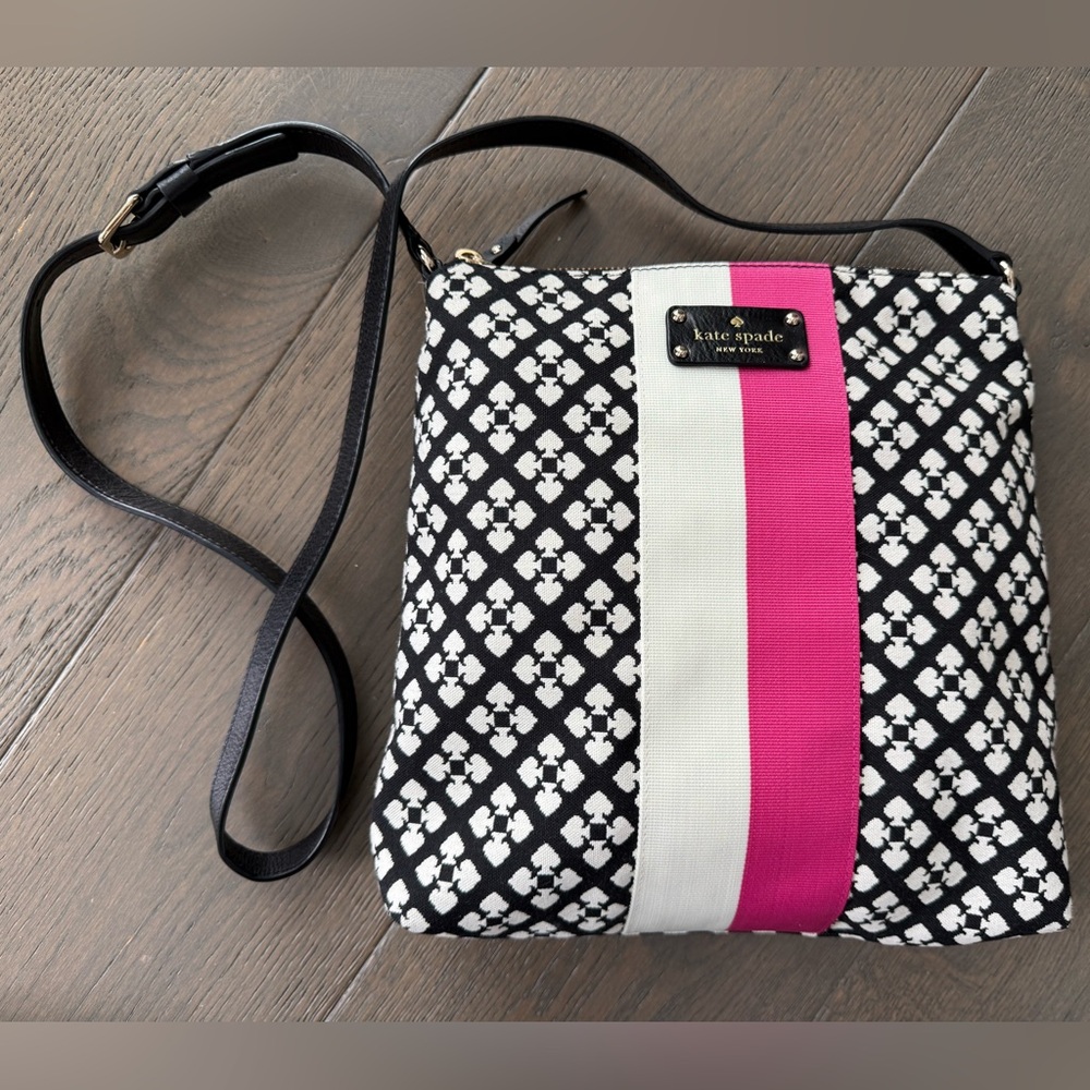 NWOT Kate Spade Fabric Logo Crossbody